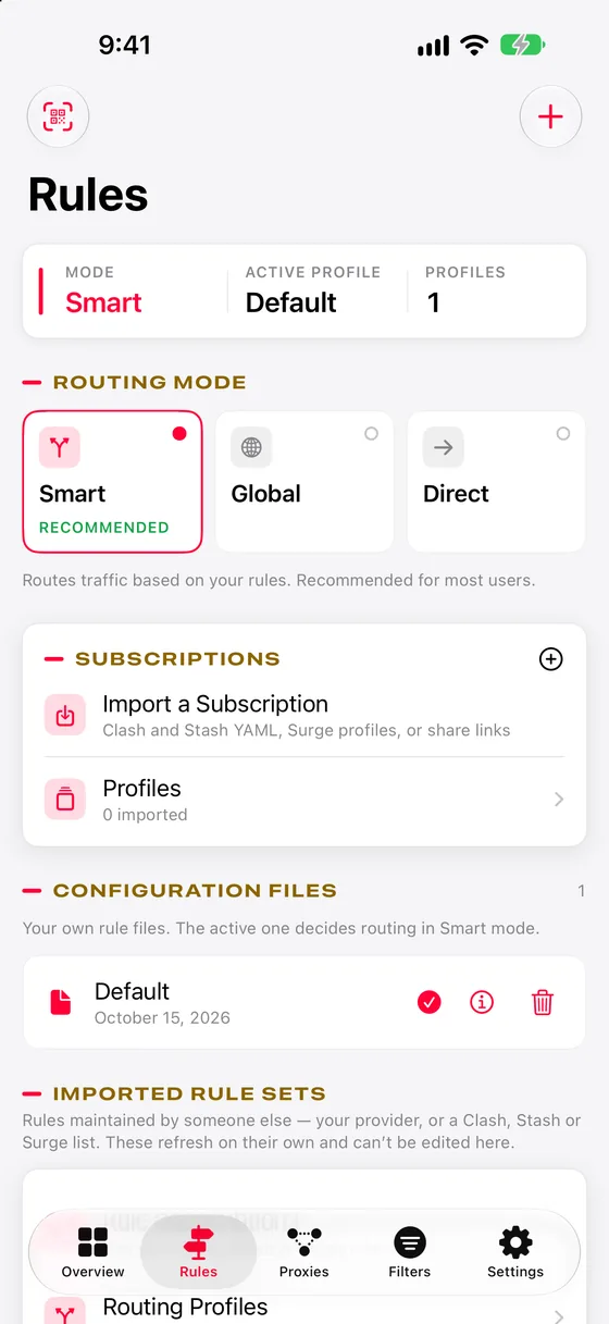 Rules on iPhone